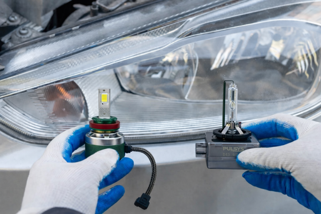 headlight installation