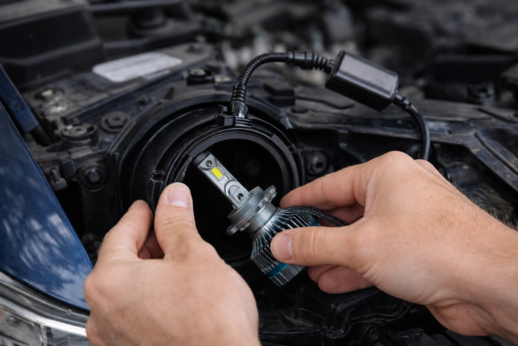 LED Headlight Install