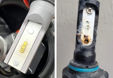 broken Led Headlight